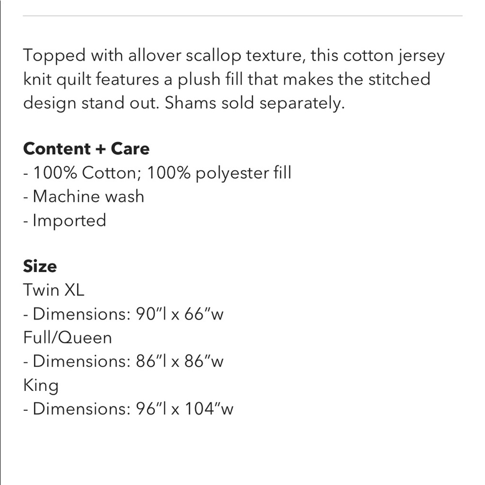 UO Scalloped Cotton Jersey Quilt - Picture 5 of 5
